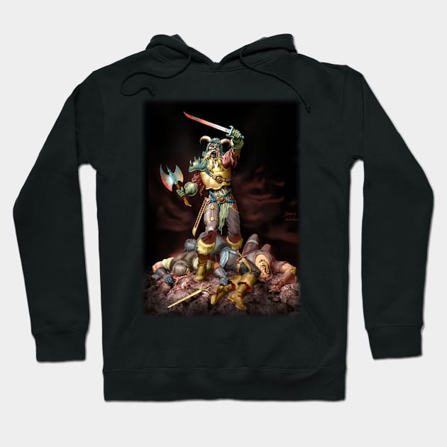 Zombie Viking Hoodie by Paul_Abrams